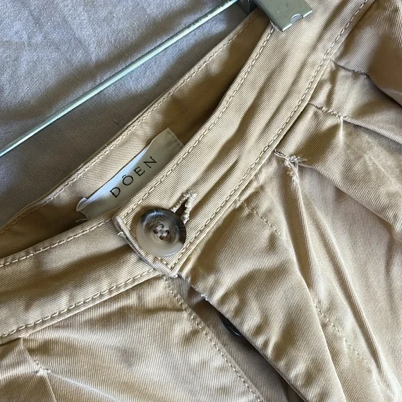 Doen Valentin Pant Tan color, thick cotton Sz 0 / my favorite pants - Picture 11 of 13